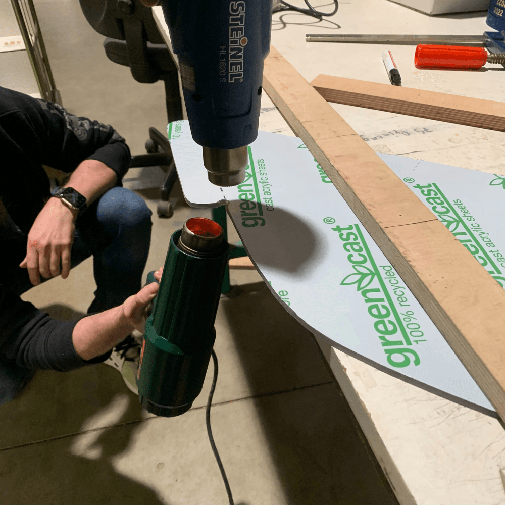 Windschutzscheibe aus Acrylglas für JetBoot