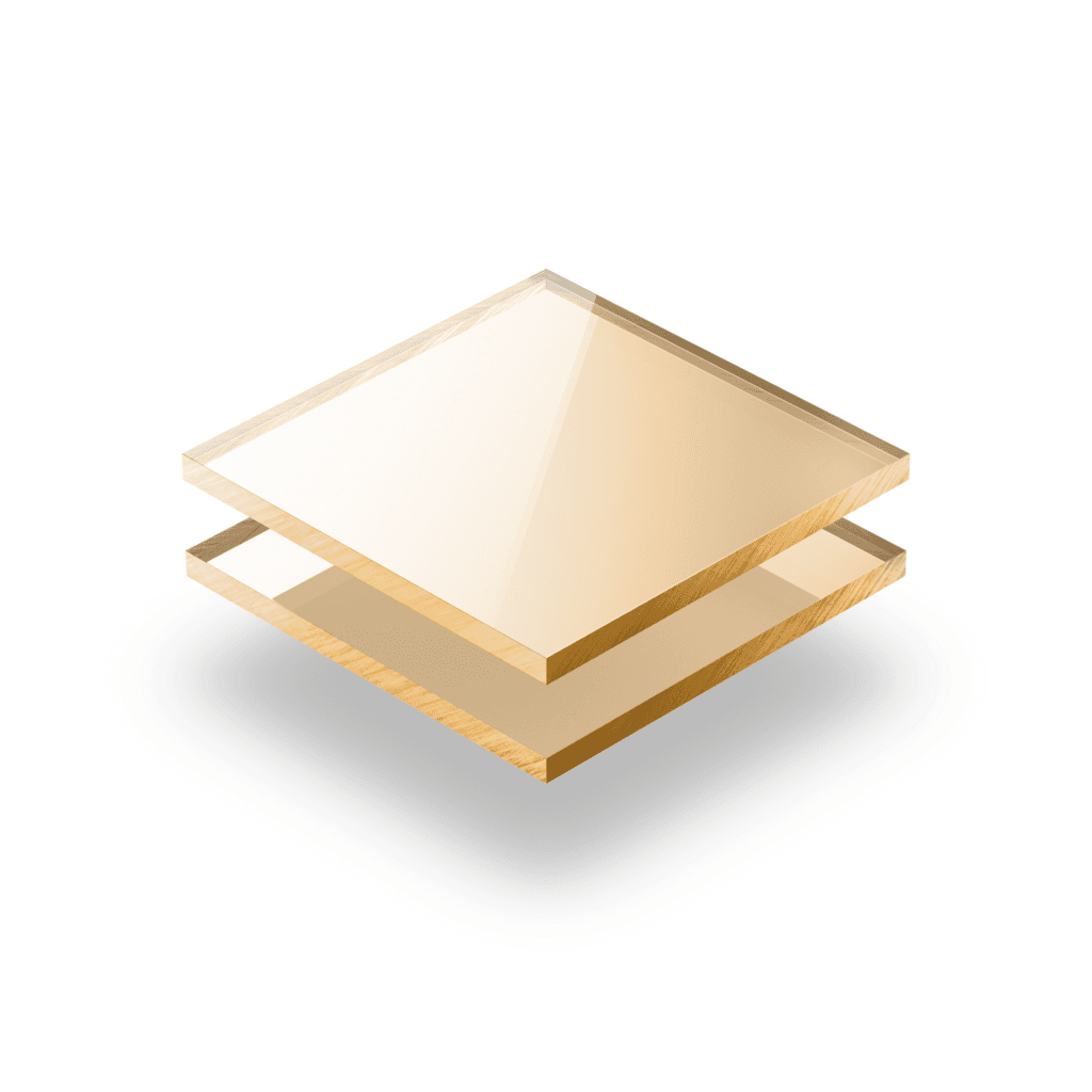 Plexiglas spiegel goud