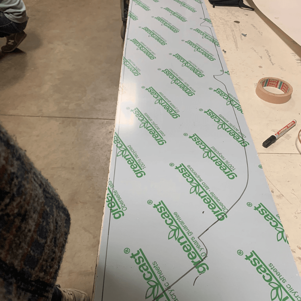 Windschutzscheibe aus Acrylglas für JetBoot
