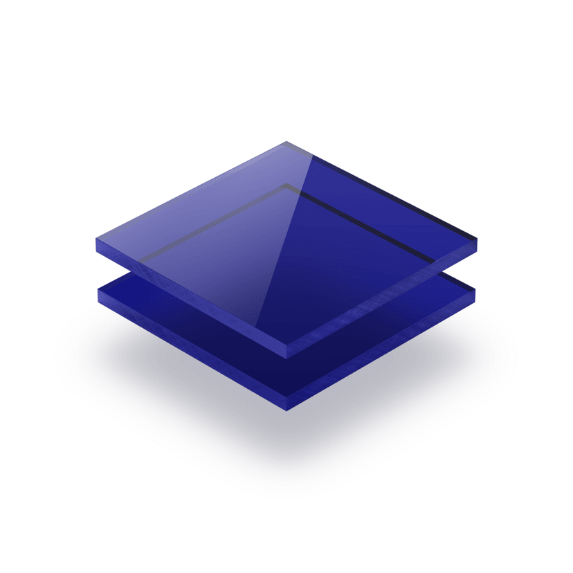 Acrylglas Platte getönt Blau