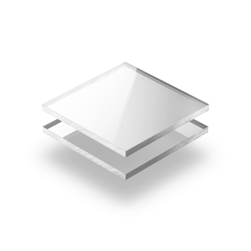 Acrylglas Platte spiegel Silber