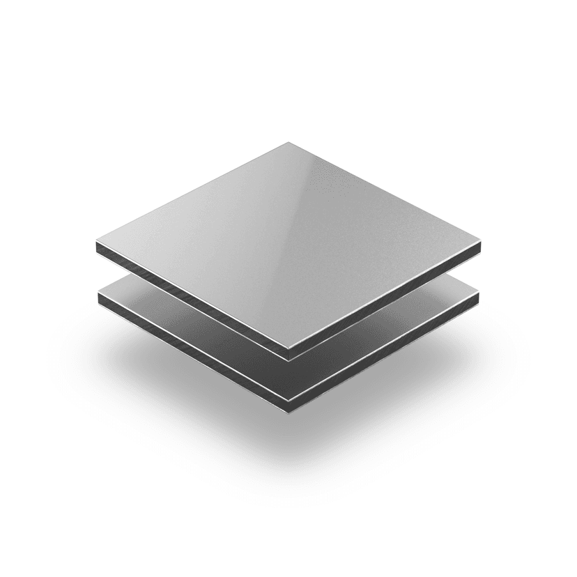 Alupanel Silber 3 mm RAL 9006