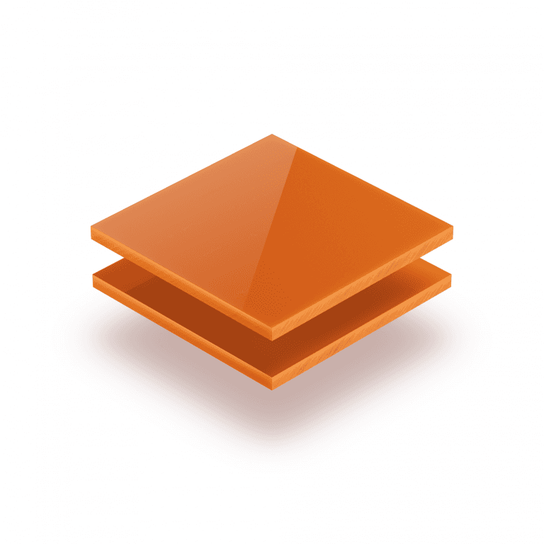 Buchstabenplatte GS Orange 8 mm
