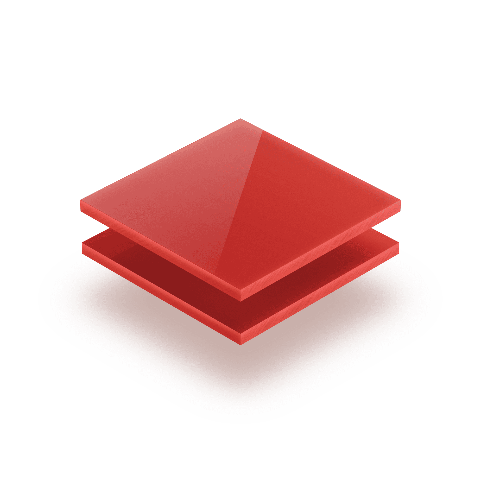Acrylglas-Platte-opal-rot