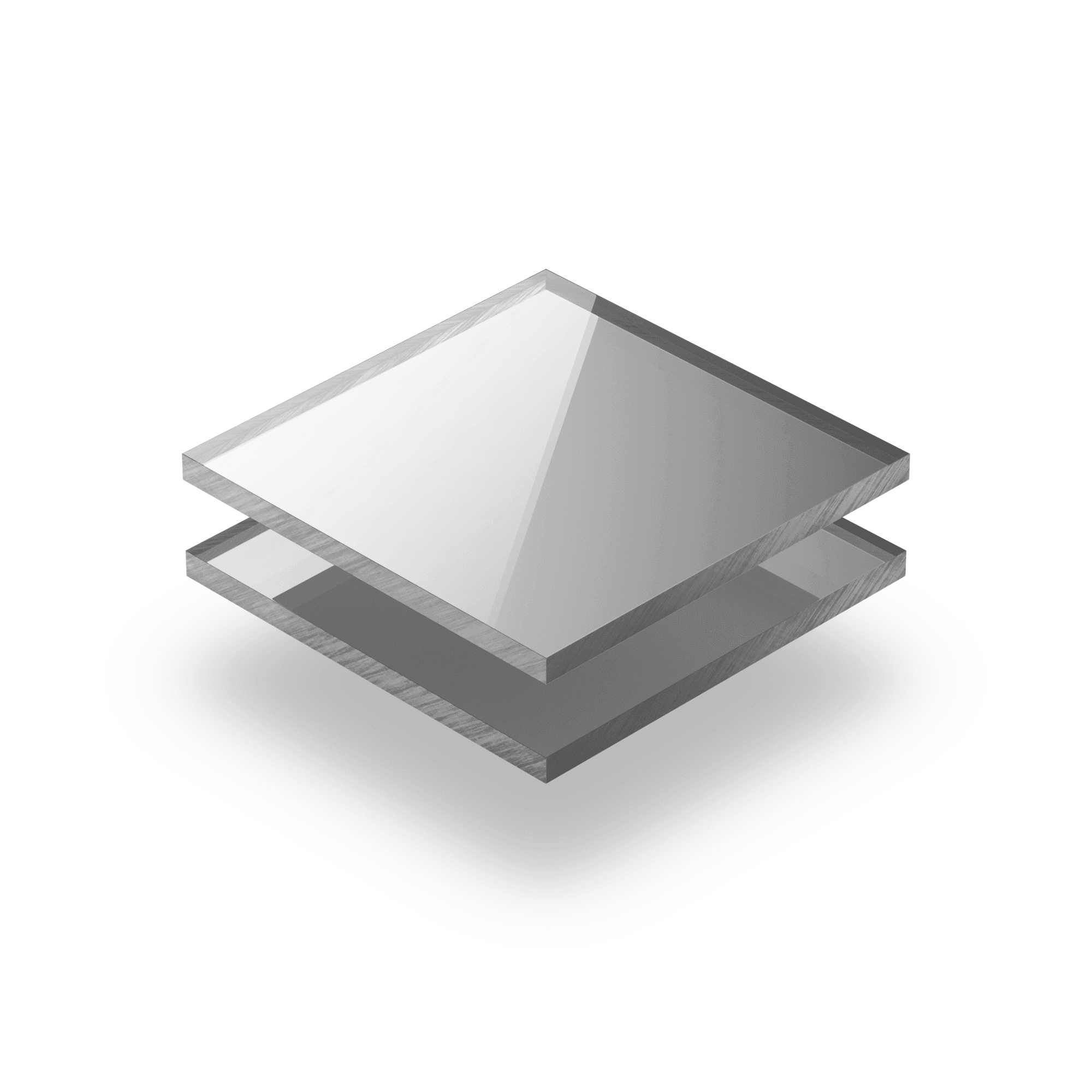 Acrylglas Platte spiegel silber