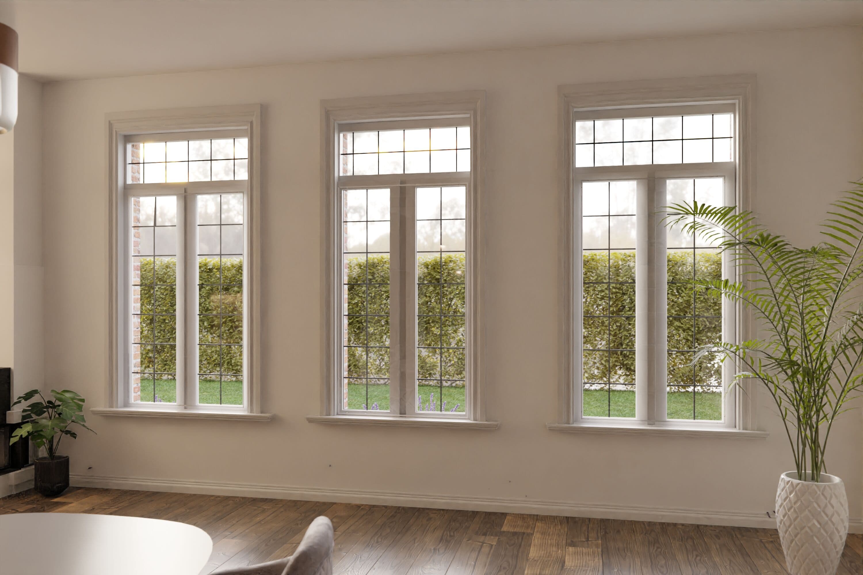 Acrylglas Vorsatzfenster mit Schrauben