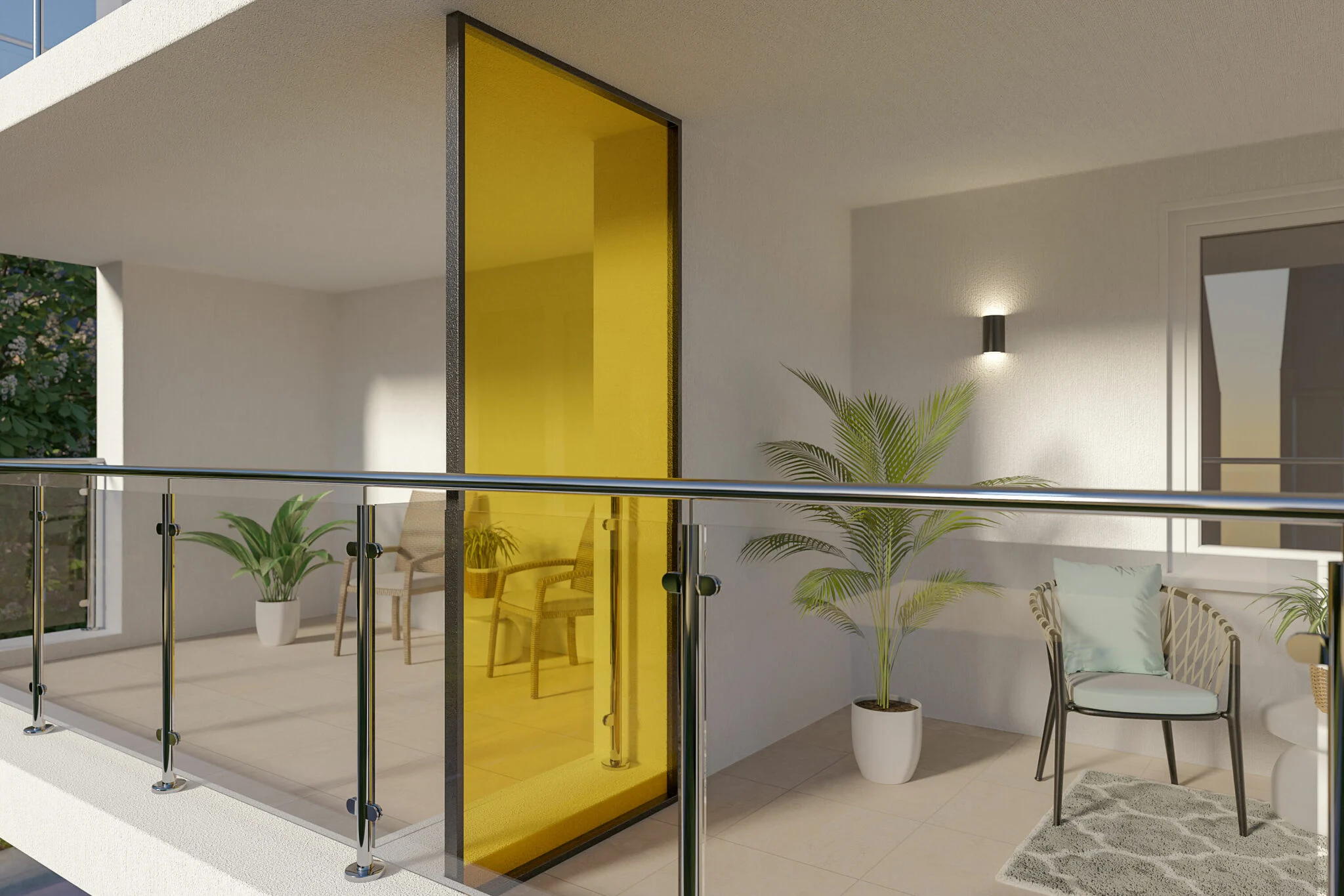 Balkonafscheidingen-plexiglas-getint-geel-2048x1365