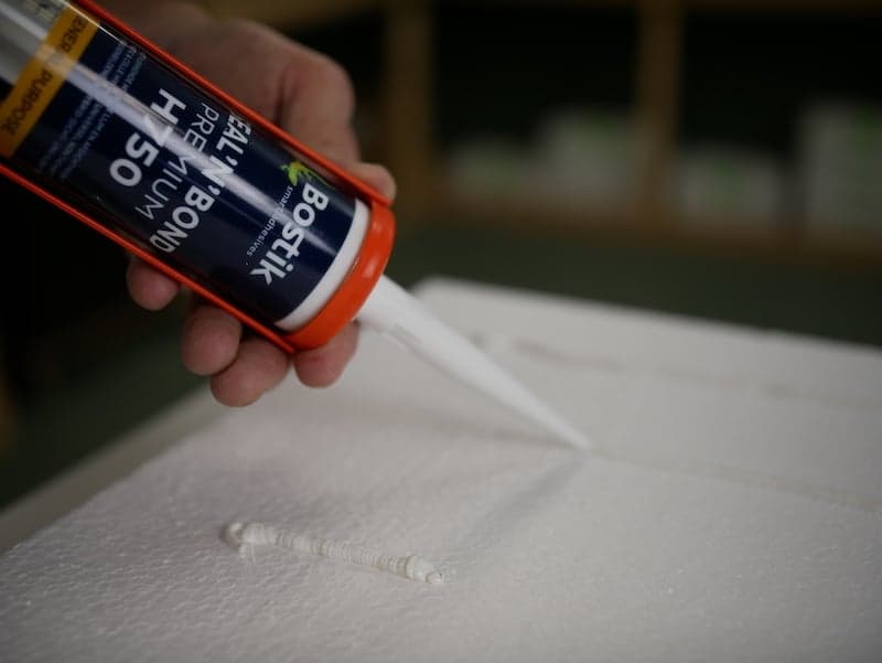Bestimmen Sie die Größe des Tempex Isoliermaterials