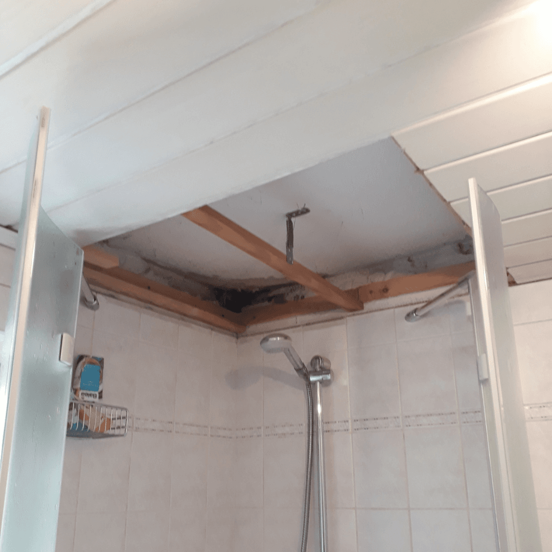 Deckenpaneel aus Acrylglas für die Dusche