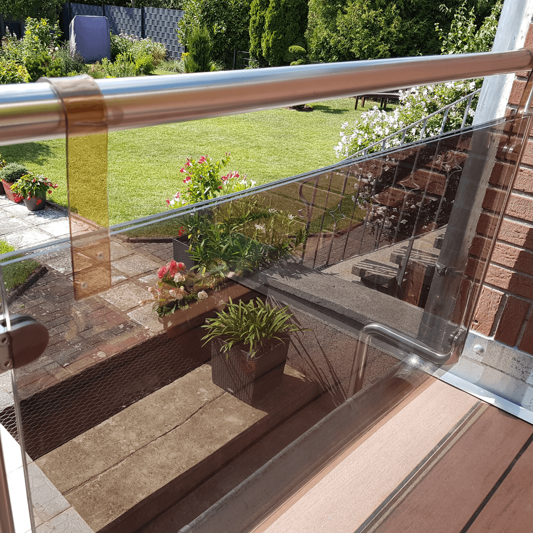 Hunde- und kindersichere Terrassenbegrenzung