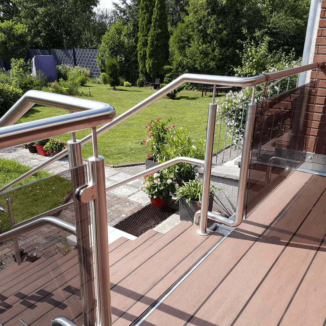 Hunde- und kindersichere Terrassenbegrenzung