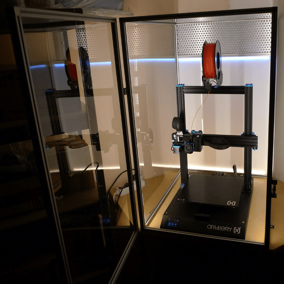 Kabine fùr den 3D-Drucker