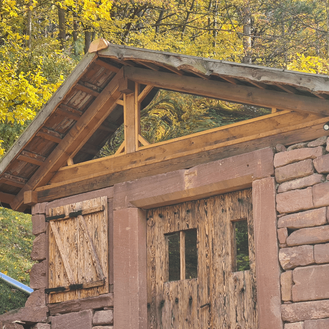 Kunststofffenster für die Gartenlaube
