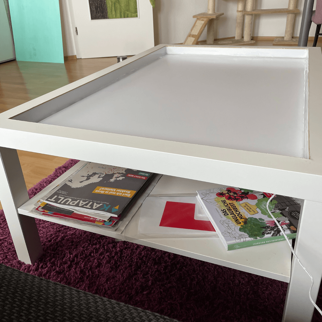 Puzzletisch mit Acryglas und LED bauen
