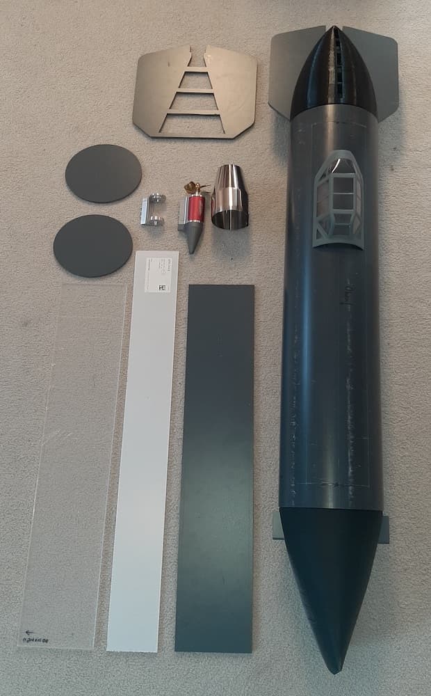 Modell U-Boot aus Hart PVC Platten