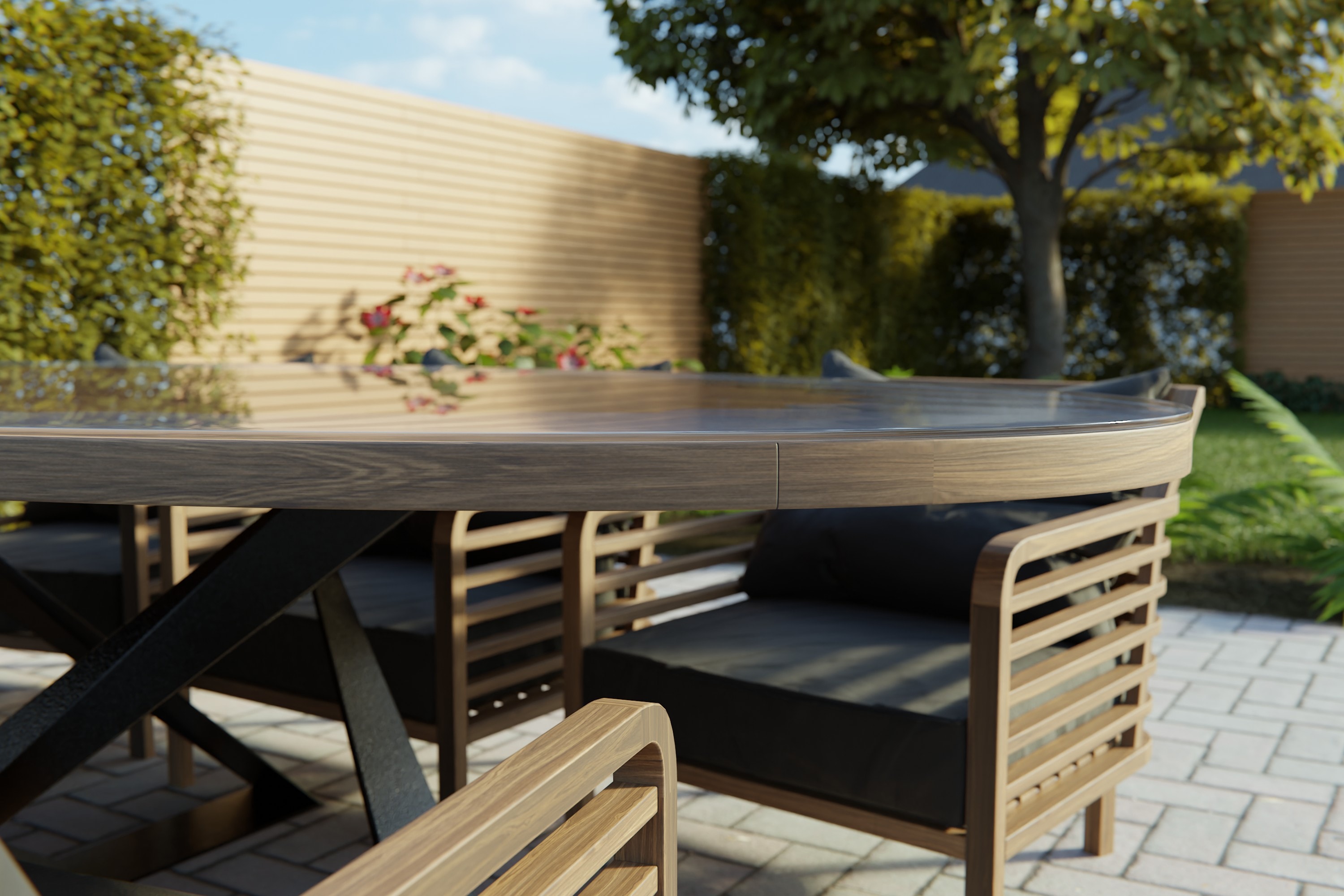 PLEXIGLAS®-Tischplatte