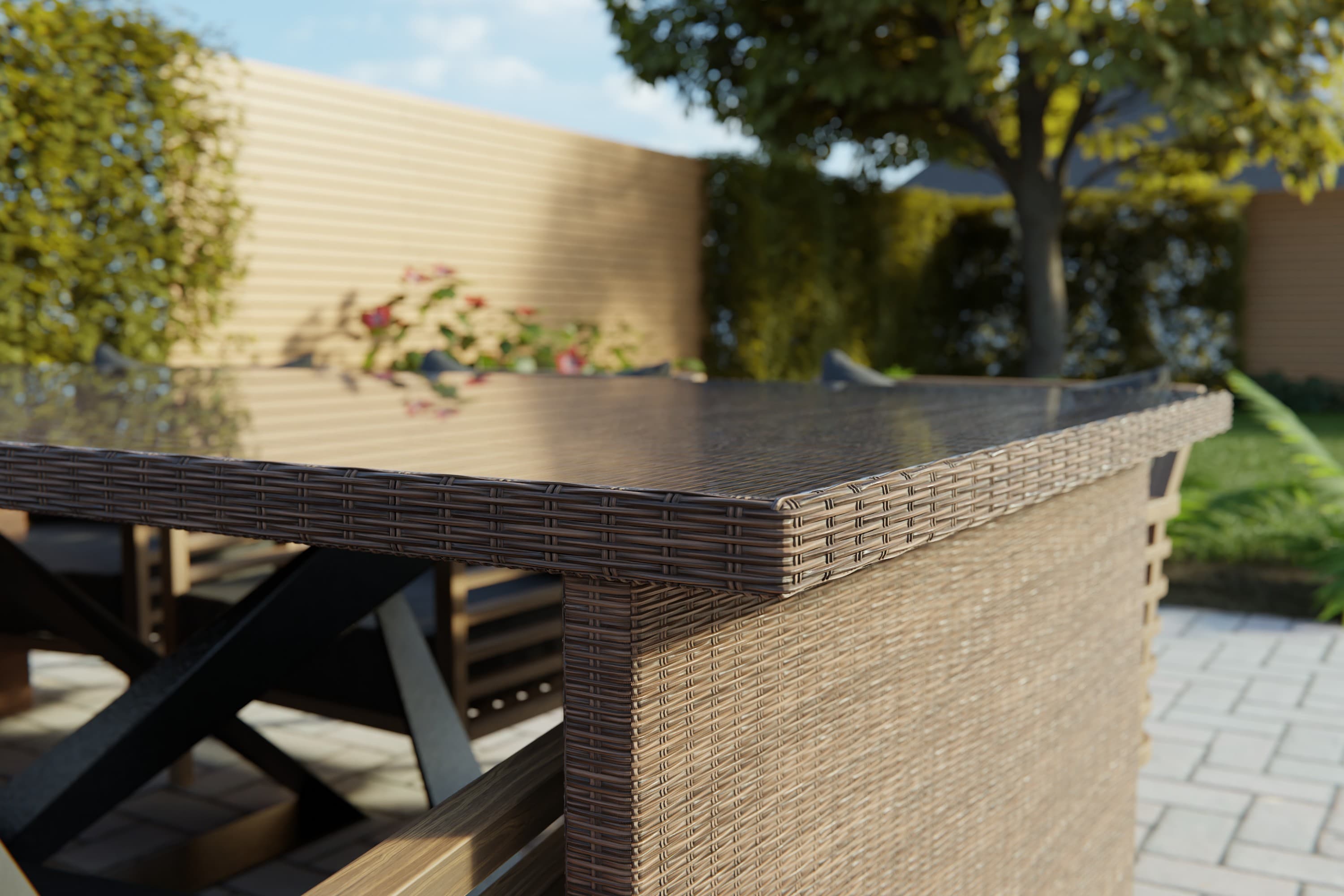 PLEXIGLAS®-Tischplatte