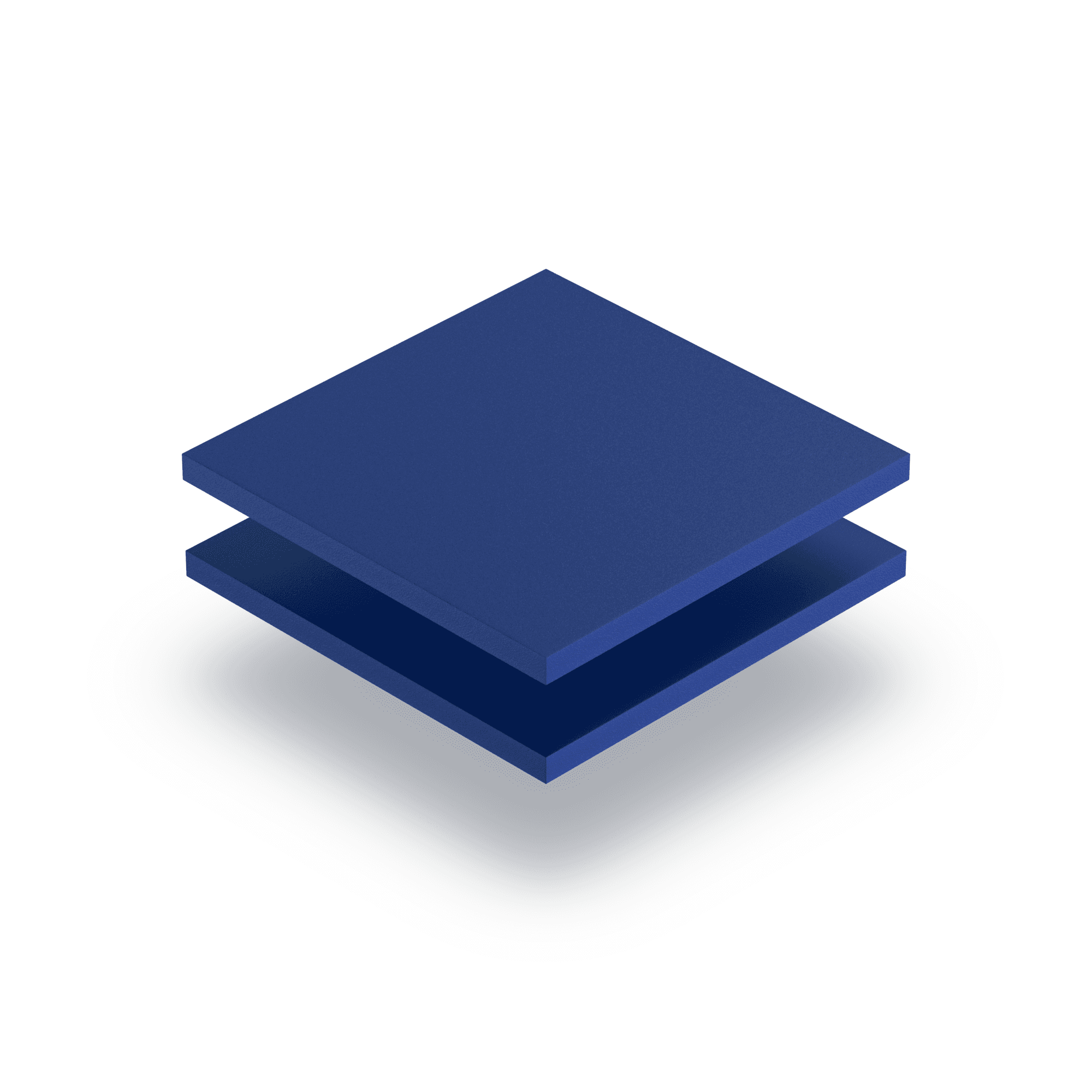PVC Hartschaumplatte blau