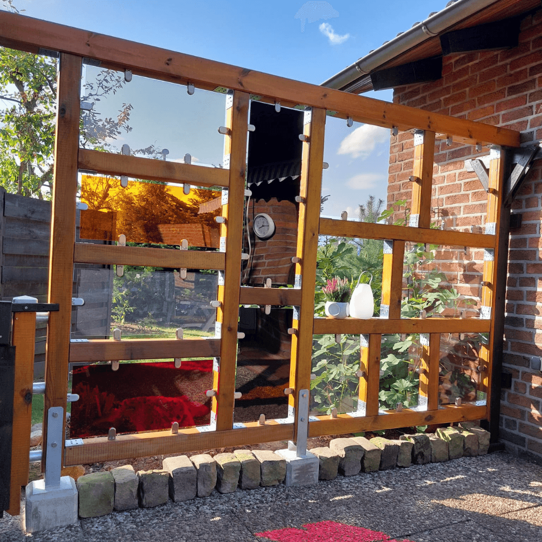 Sichtschutzwand bauen mit Acrylglas