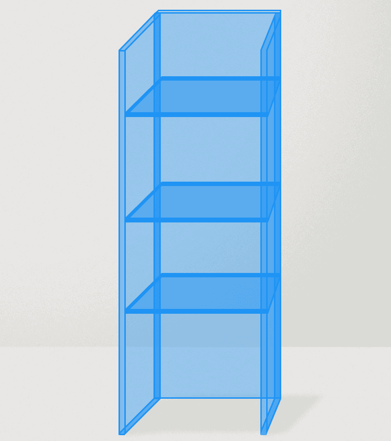 Plexiglas vitrine