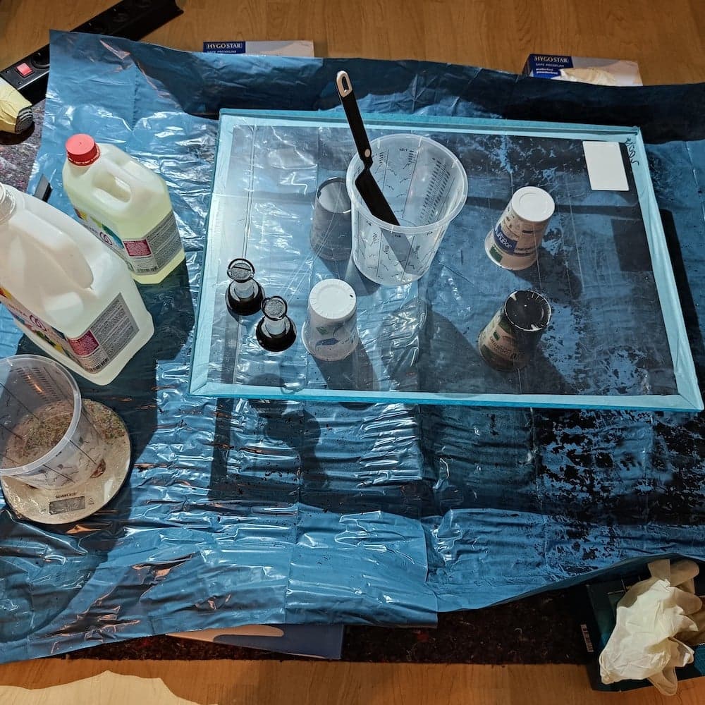 Resin Gemälde auf Acrylglas1