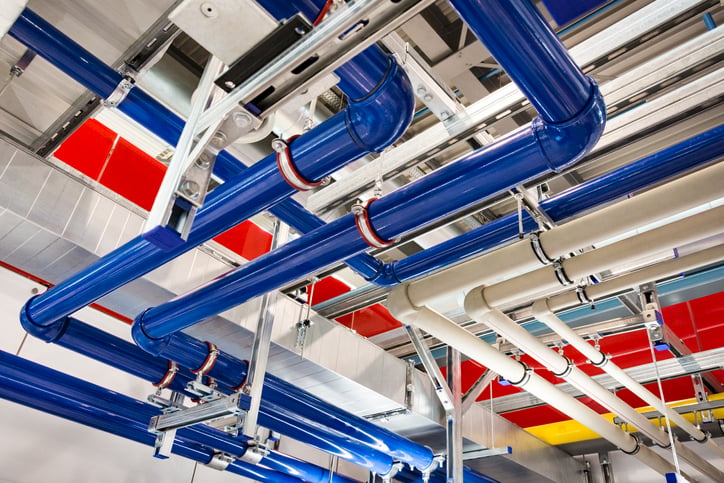 Pipes in factory