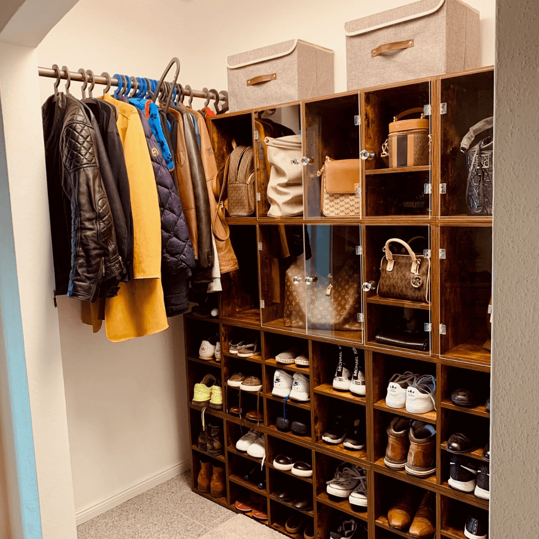 Schuhschrank mit Schranktüren selber bauen