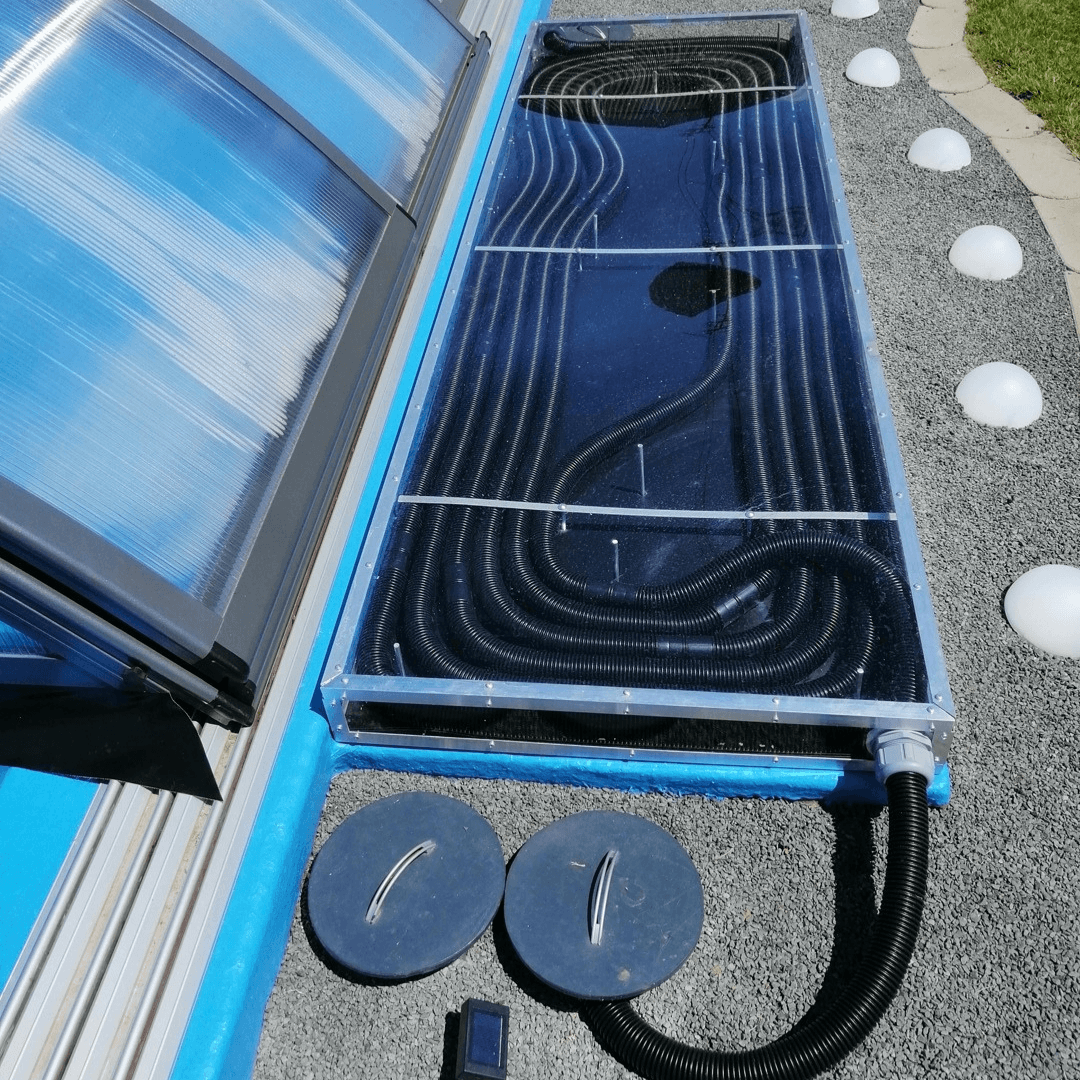 Selbstgebaute Poolheizung
