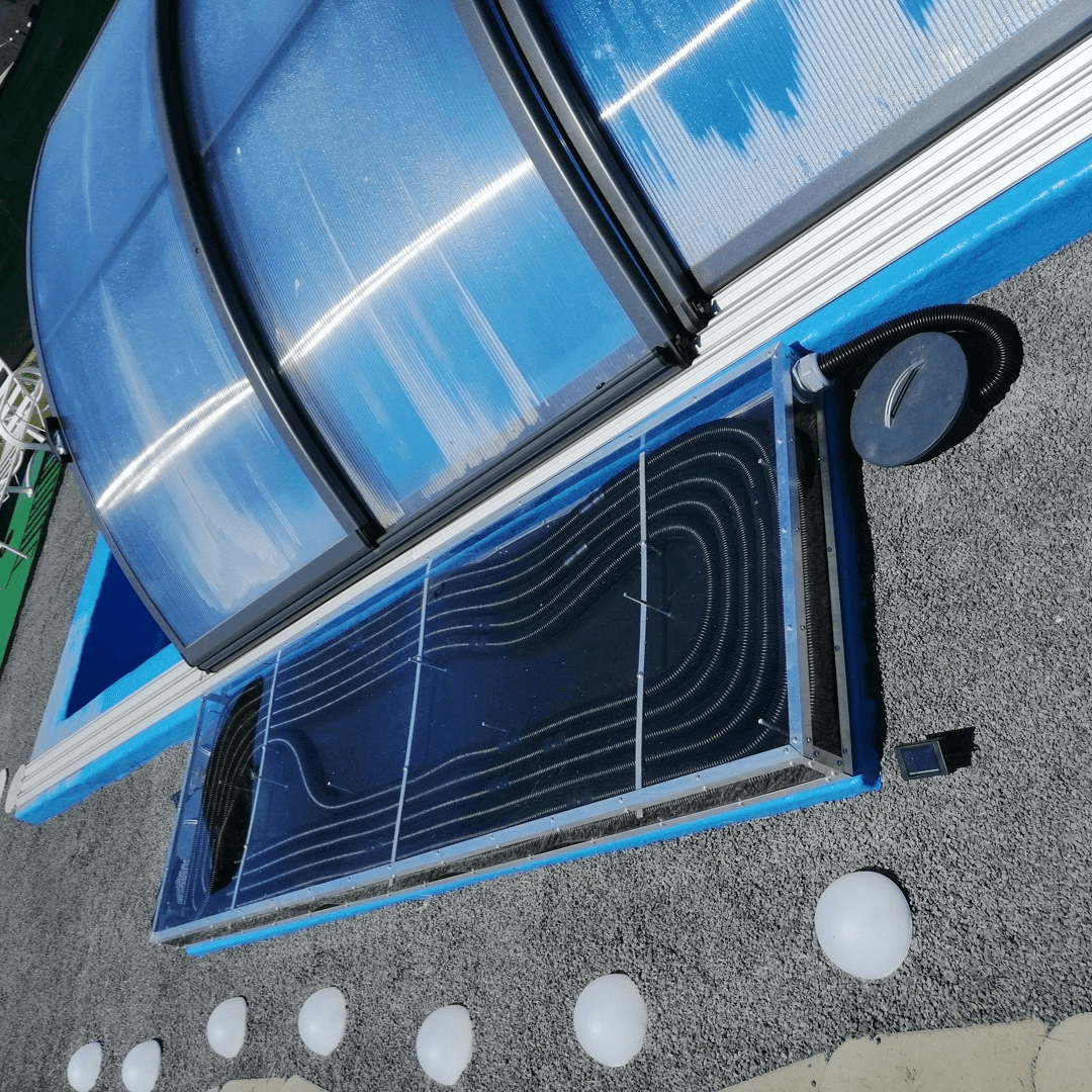 Selbstgebaute Poolheizung