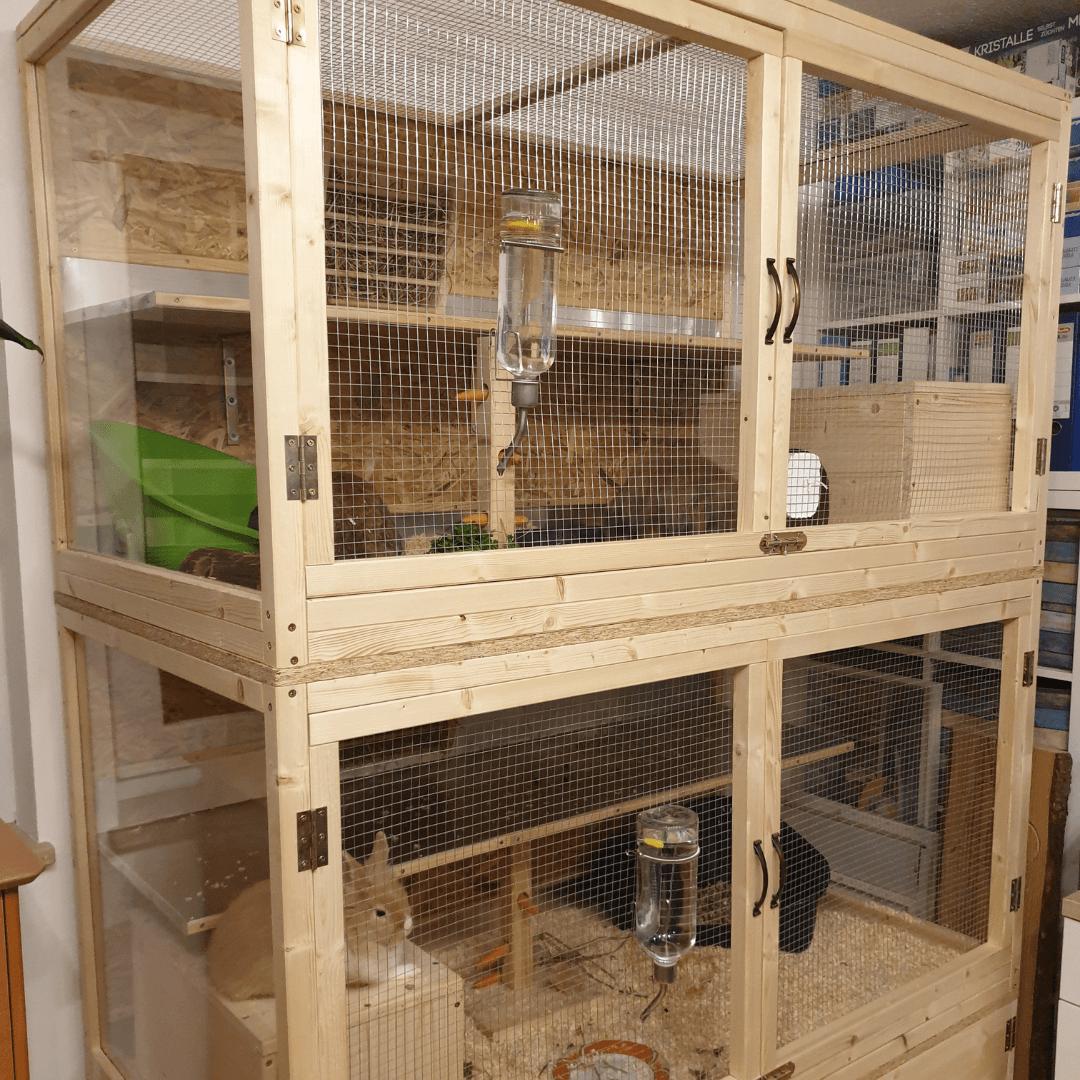 Selbstgebauter Hasenstall
