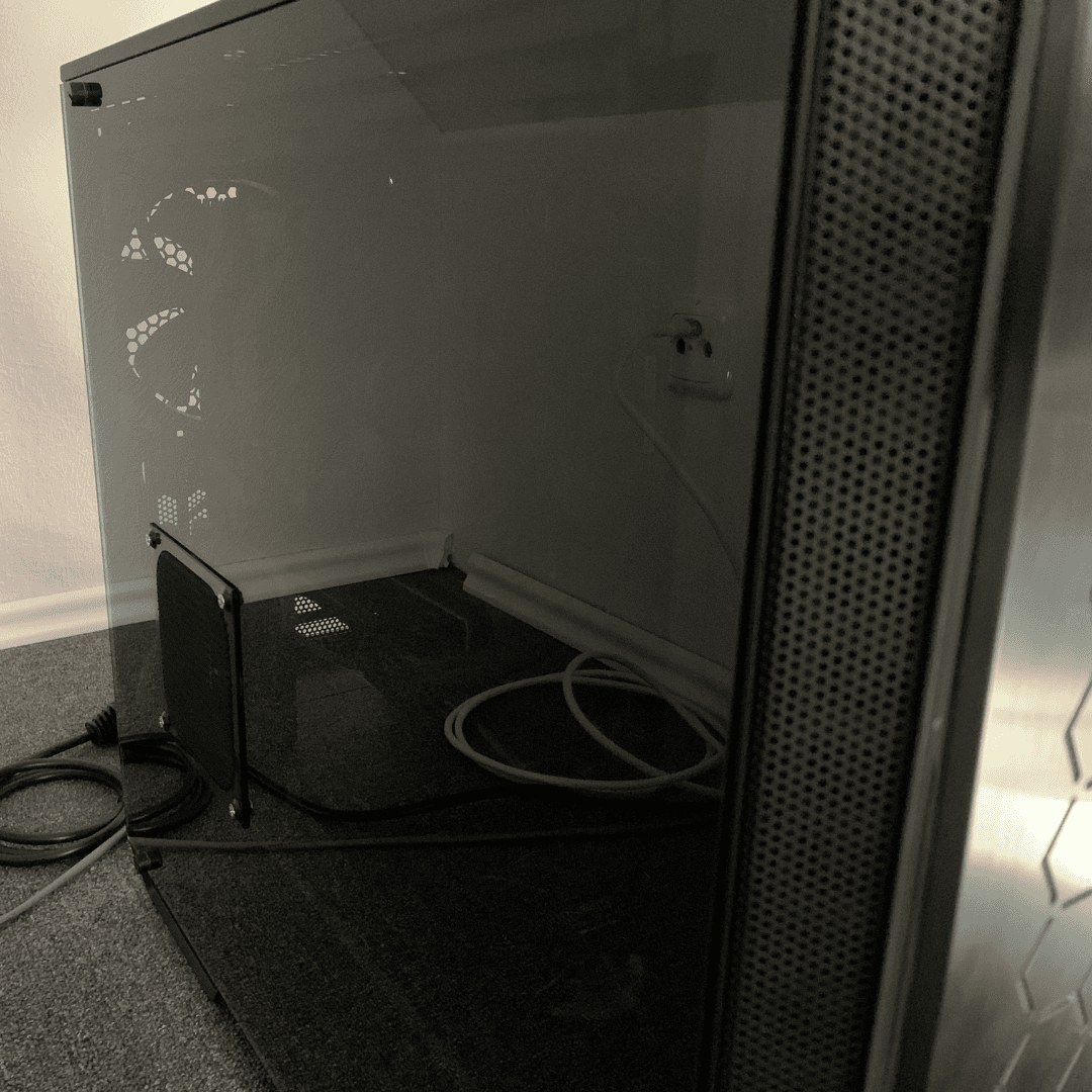 Transparente Seitenscheibe mit Lüfter für PC-Gehäuse