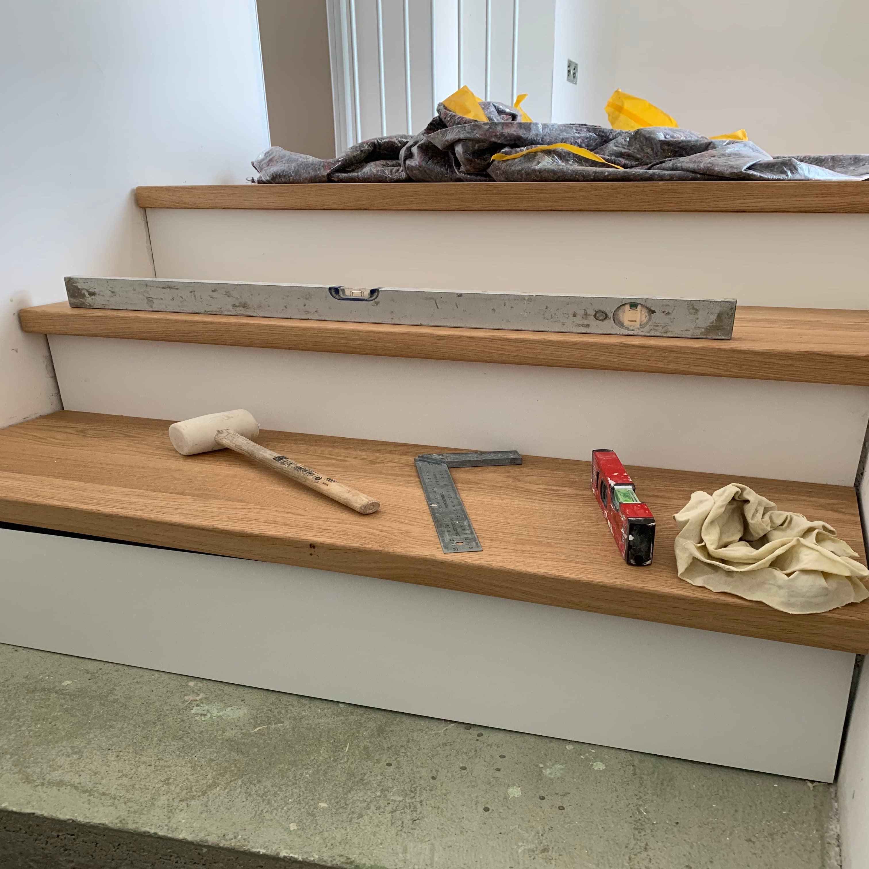 Treppe im Eigenbau mit HPL