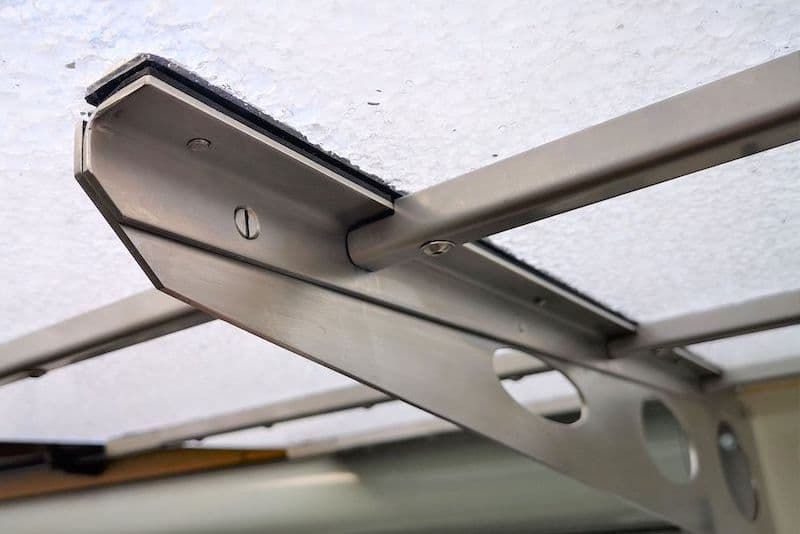 Tür überdachung selber bauen auf den bau gezoomt