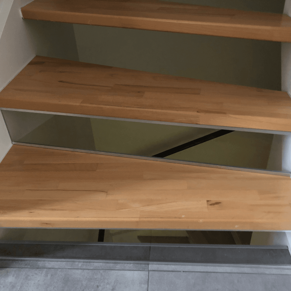 Treppenschutz mit Plexiglasplatten