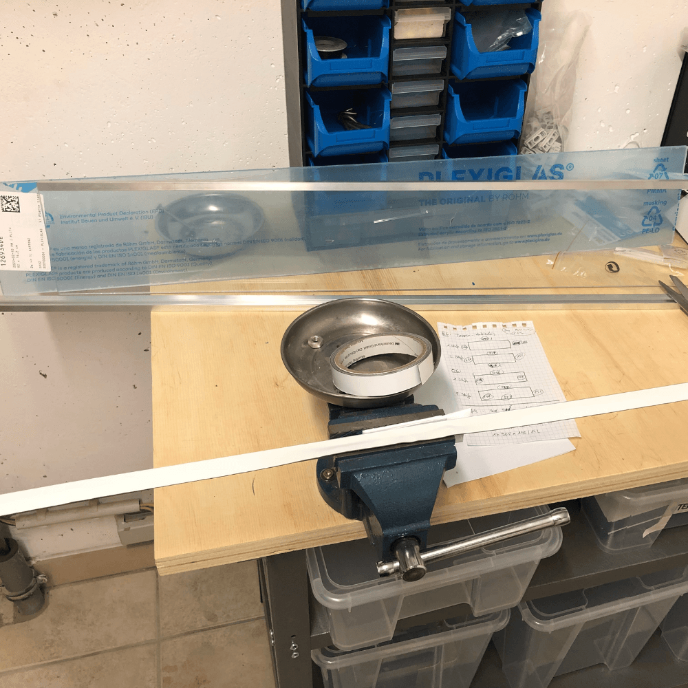 Treppenschutz mit Plexiglasplatten
