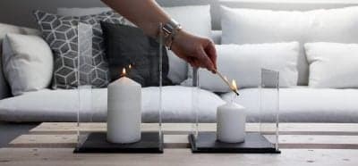 Windlichter selber machen aus Acrylglas Endergebnis