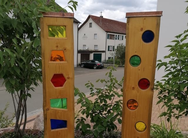 Gartenstele mit Acrylglas02 kopie