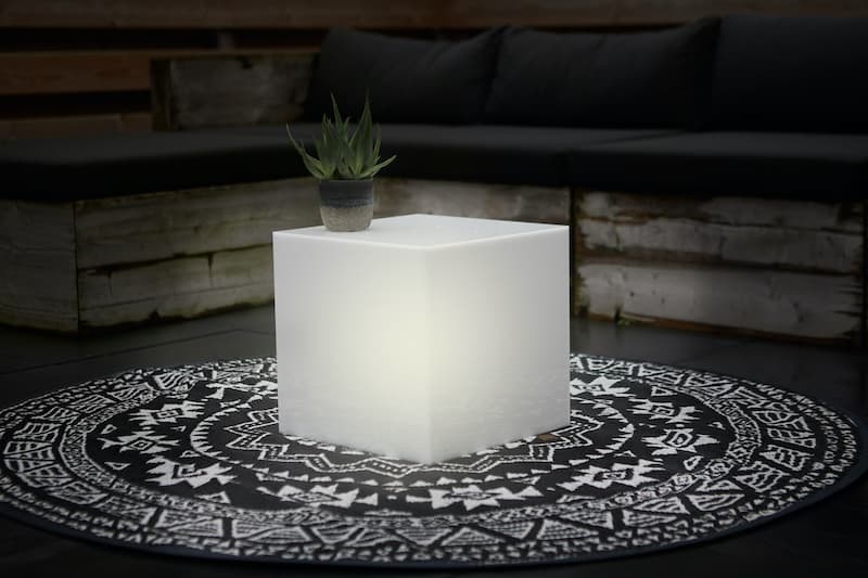 Leuchtwürfel aus Acrylglas