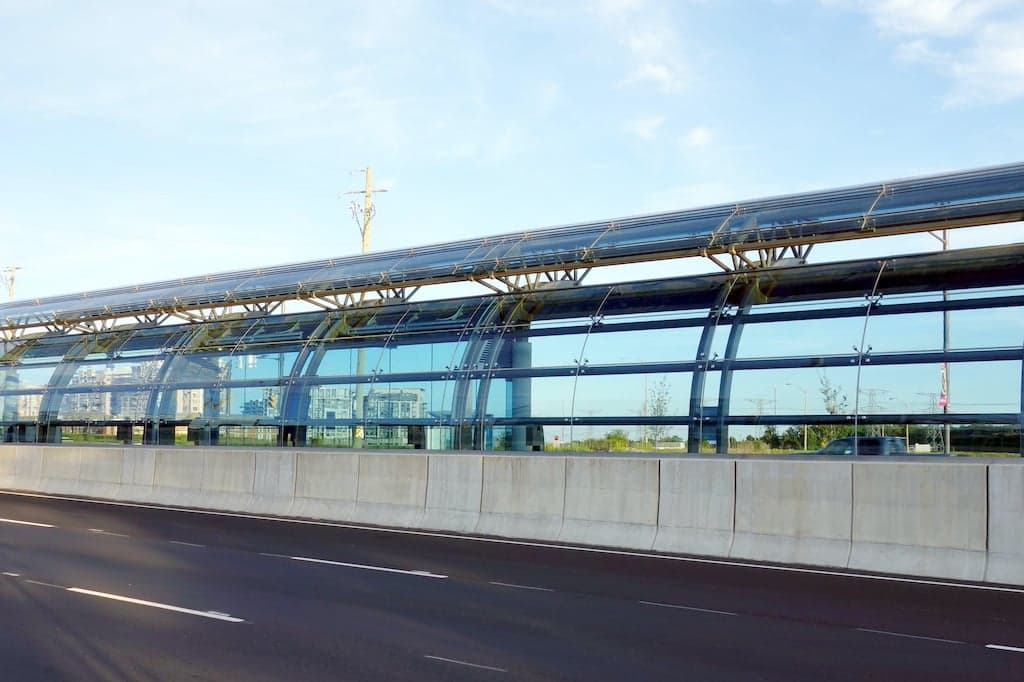 Polycarbonat biegen - Bushaltestelle Windschutz