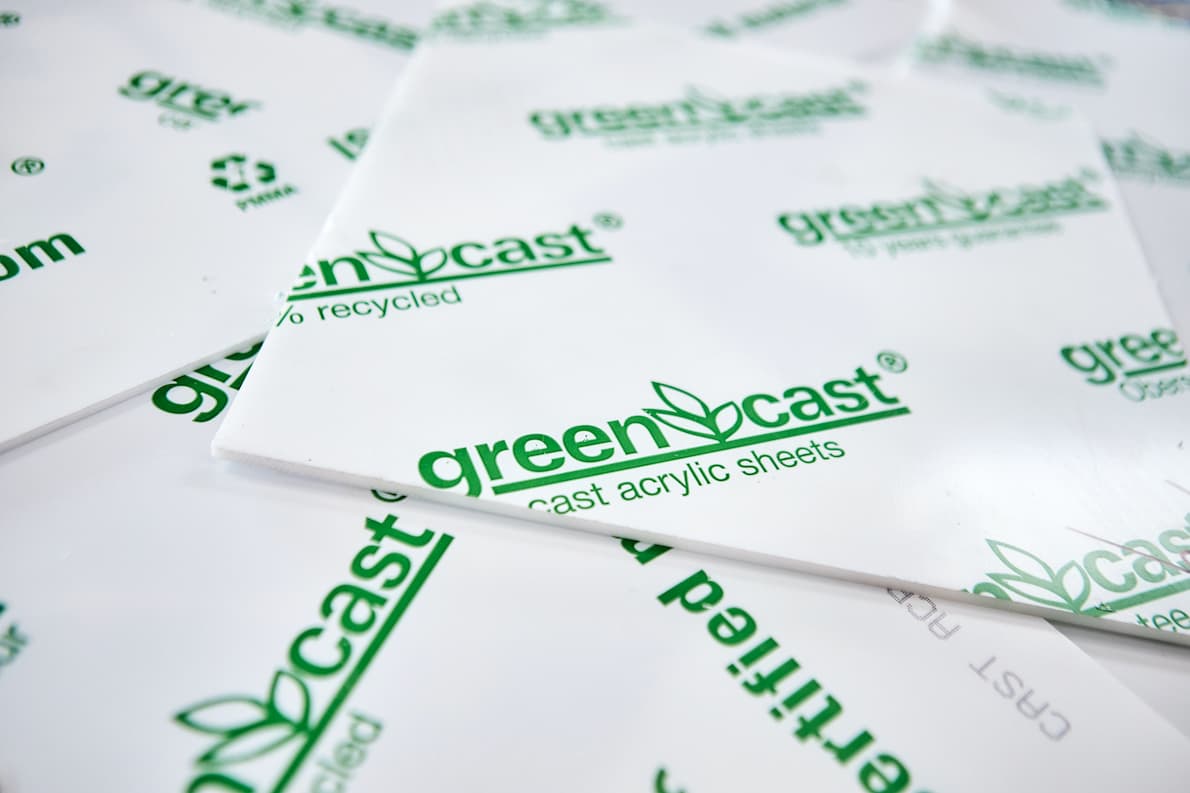 Recyceltes Green Cast Acrylglas