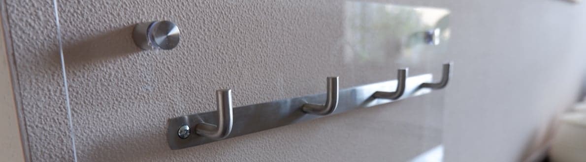 Selbstgemachter Handtuchhalter Küchenbanner