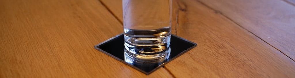 Spiegel Plexiglas Untersetzer DIY