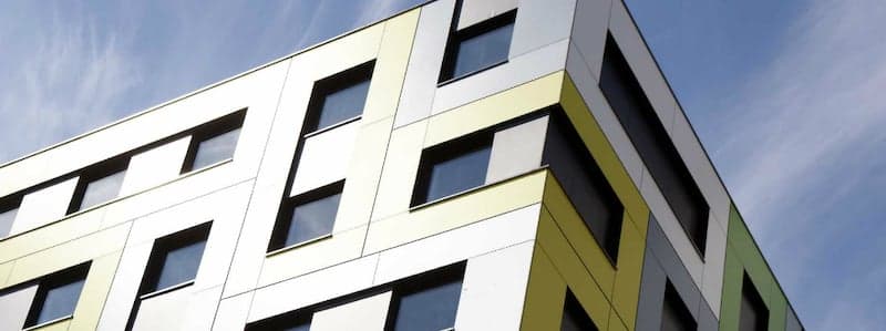 Trespa Fassadenverkleidung Studentenunterkunft