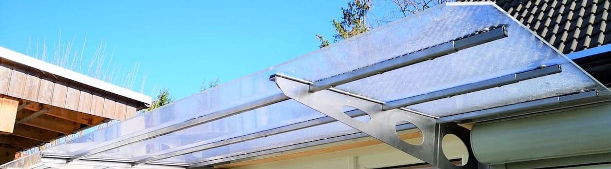 Tür uberdachung selber bauen banner