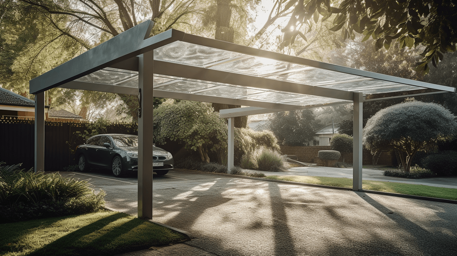 Carport aus Kunststoff