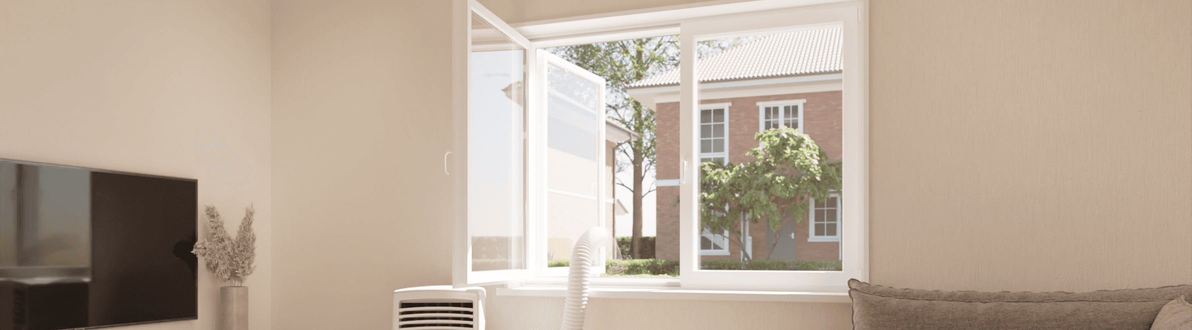 Fensterdichtung für mobile Klimaanlage geeignet für Doppelfenster