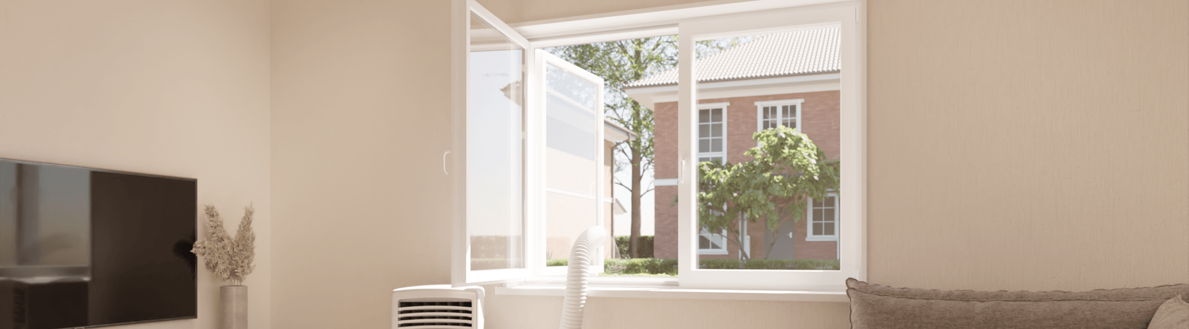 Fensterdichtung für mobile Klimaanlage geeignet für Doppelfenster