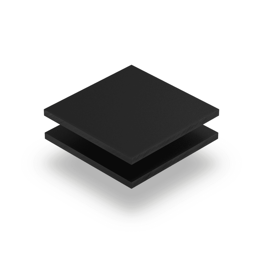 Acrylglas Platte Frost Schwarz
