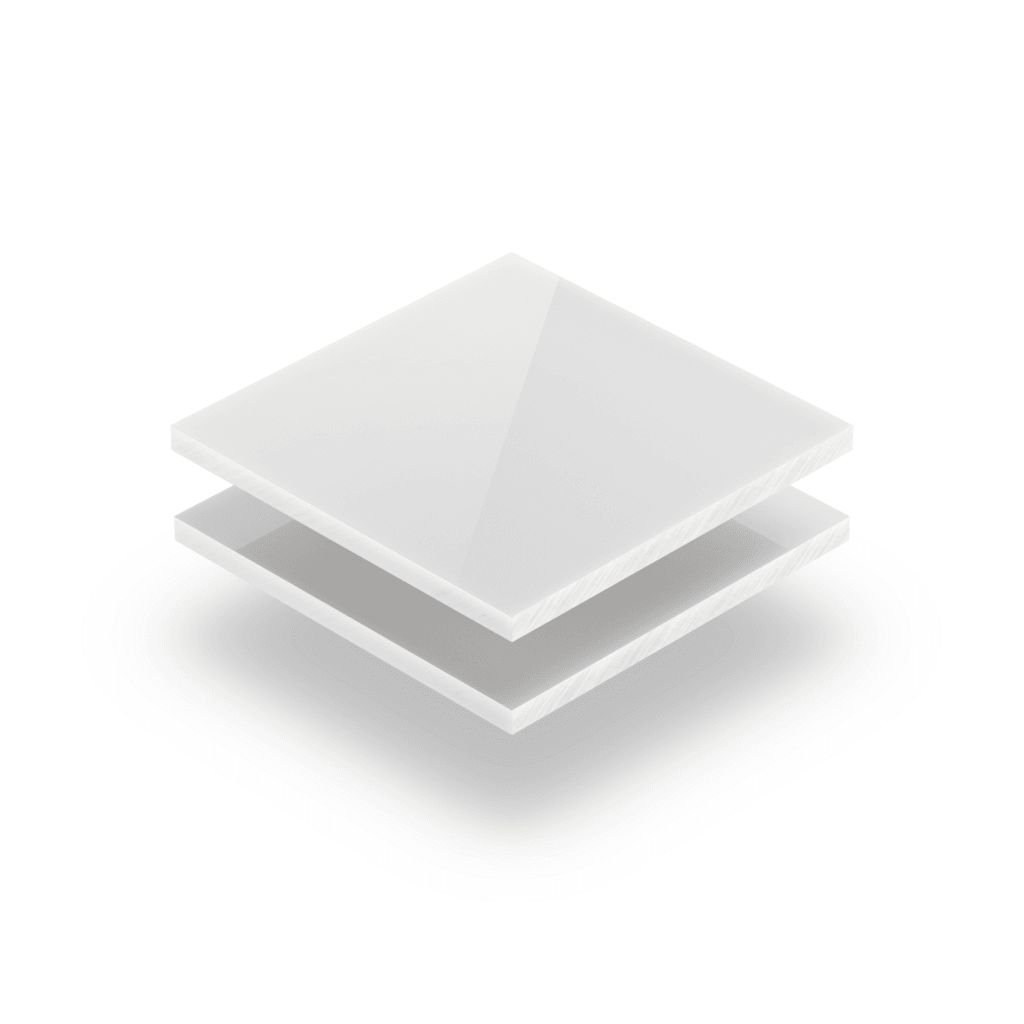 Acrylglas Sanitär Weiß Glanz/Glanz 4 mm