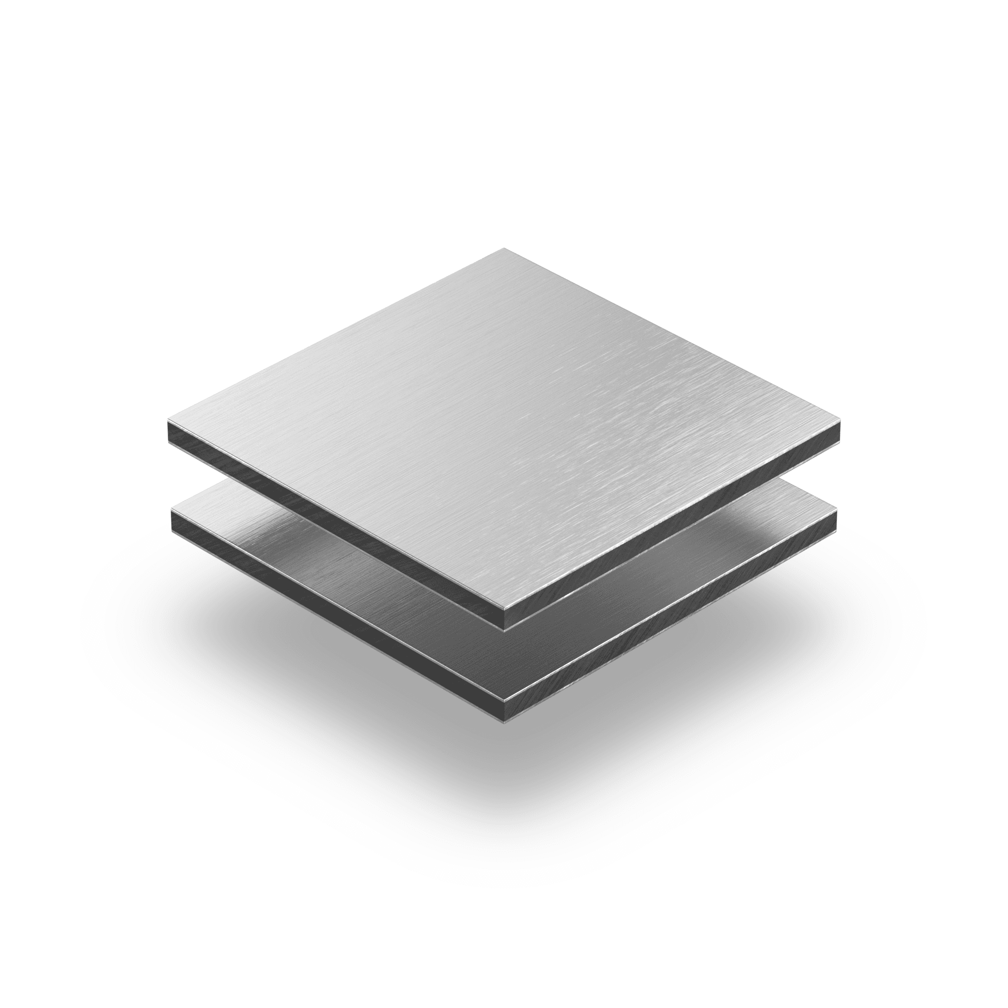 Aluminium Verbundplatte aluminium gebürstet